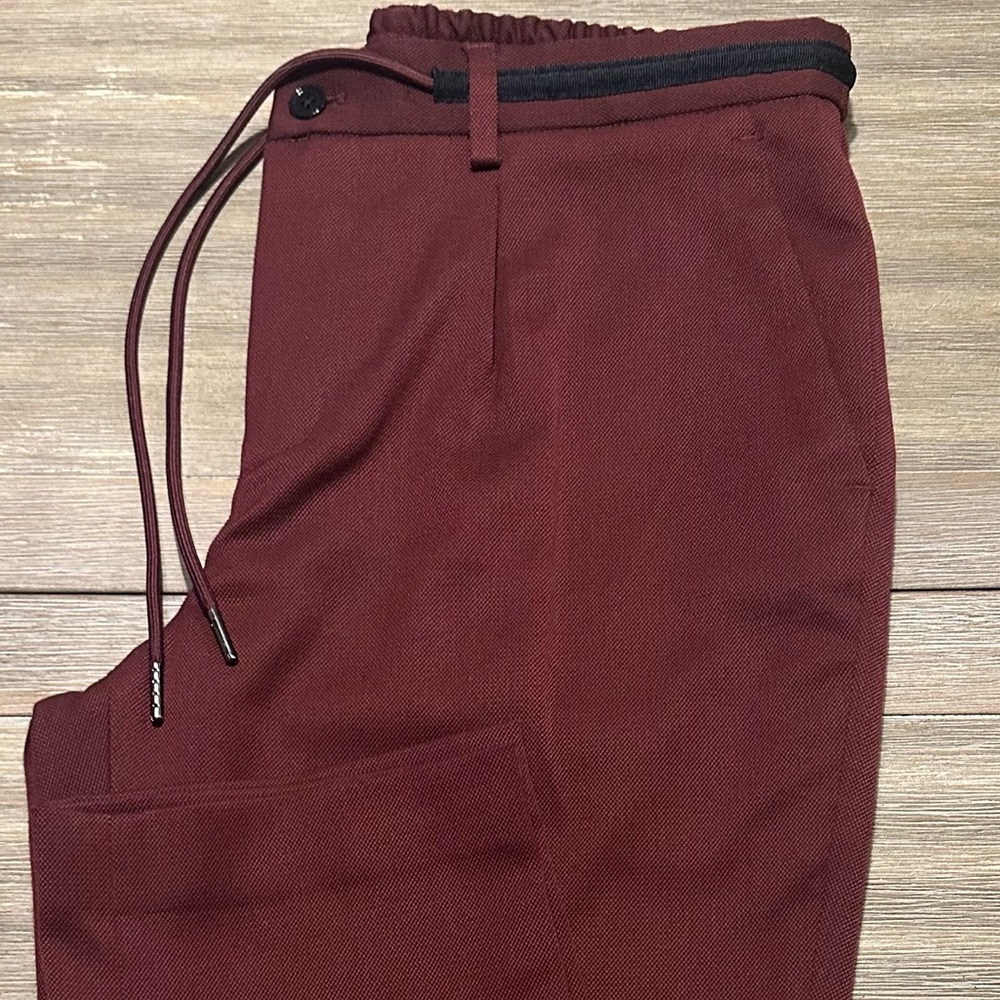 Express Men's Dress Pants in Burgundy